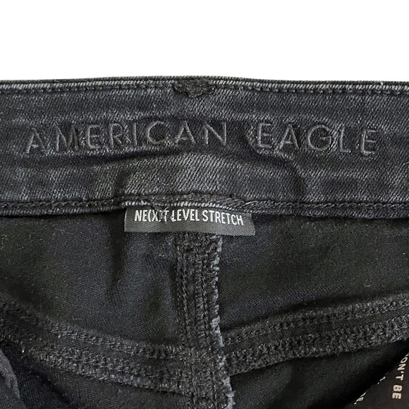 AE Ne(x)t Level Stretch Curvy High Waisted Distressed Jegging 0 Short - Picture 9 of 17